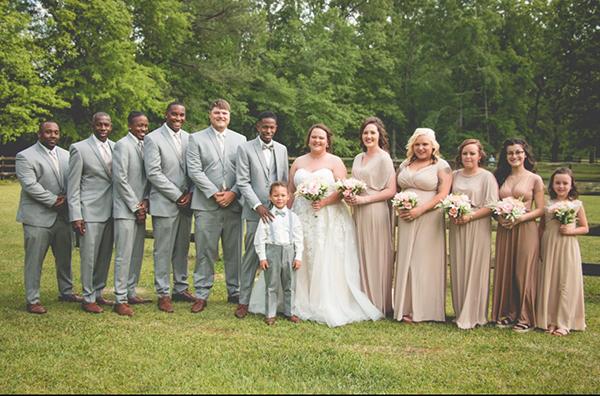 Chelsea & Reginald's wedding at Shadow Wood Manor was absolutely beautiful and their wedding party was stunning! Congratulations to this happy couple!